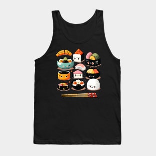 Japanese Food Sushi Anime Tank Top